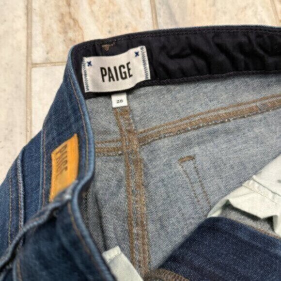 PAIGE women's 28" waist Hoxton Ankle blue denim jeans Retails $219. - Picture 3 of 7